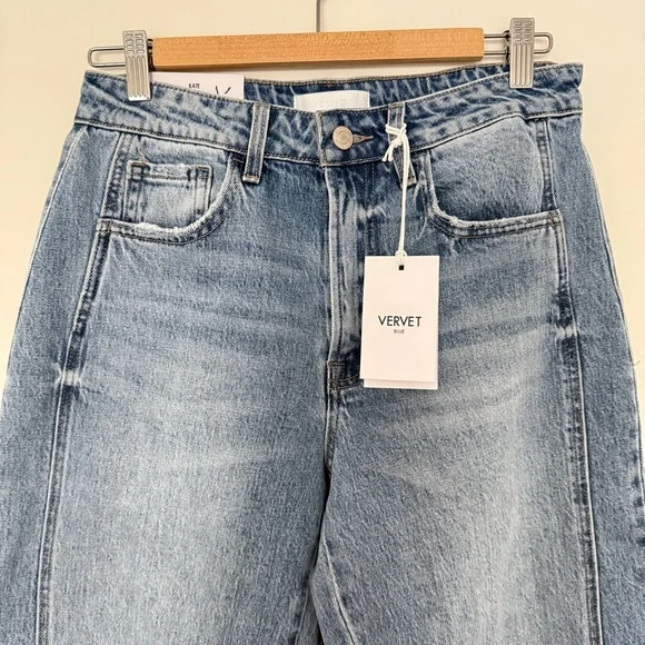 Vervet Blue Women's Kate Barrel Fit Jeans - Light Blue - Picture 5 of 16